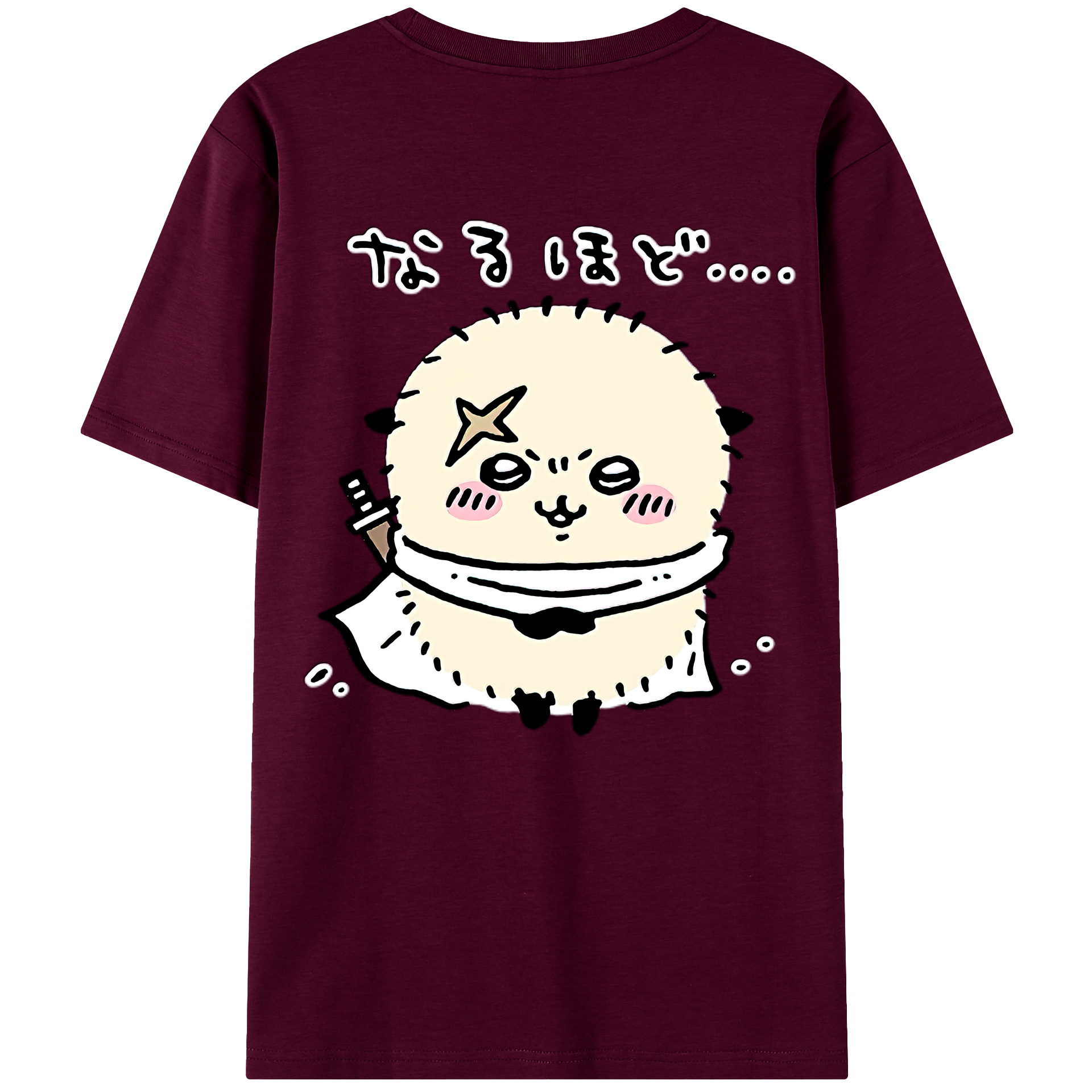 （画像用） ちいかわ ラッコ Chii-kawa Sea otter レディース半袖Tシャツ(バックプリント)
